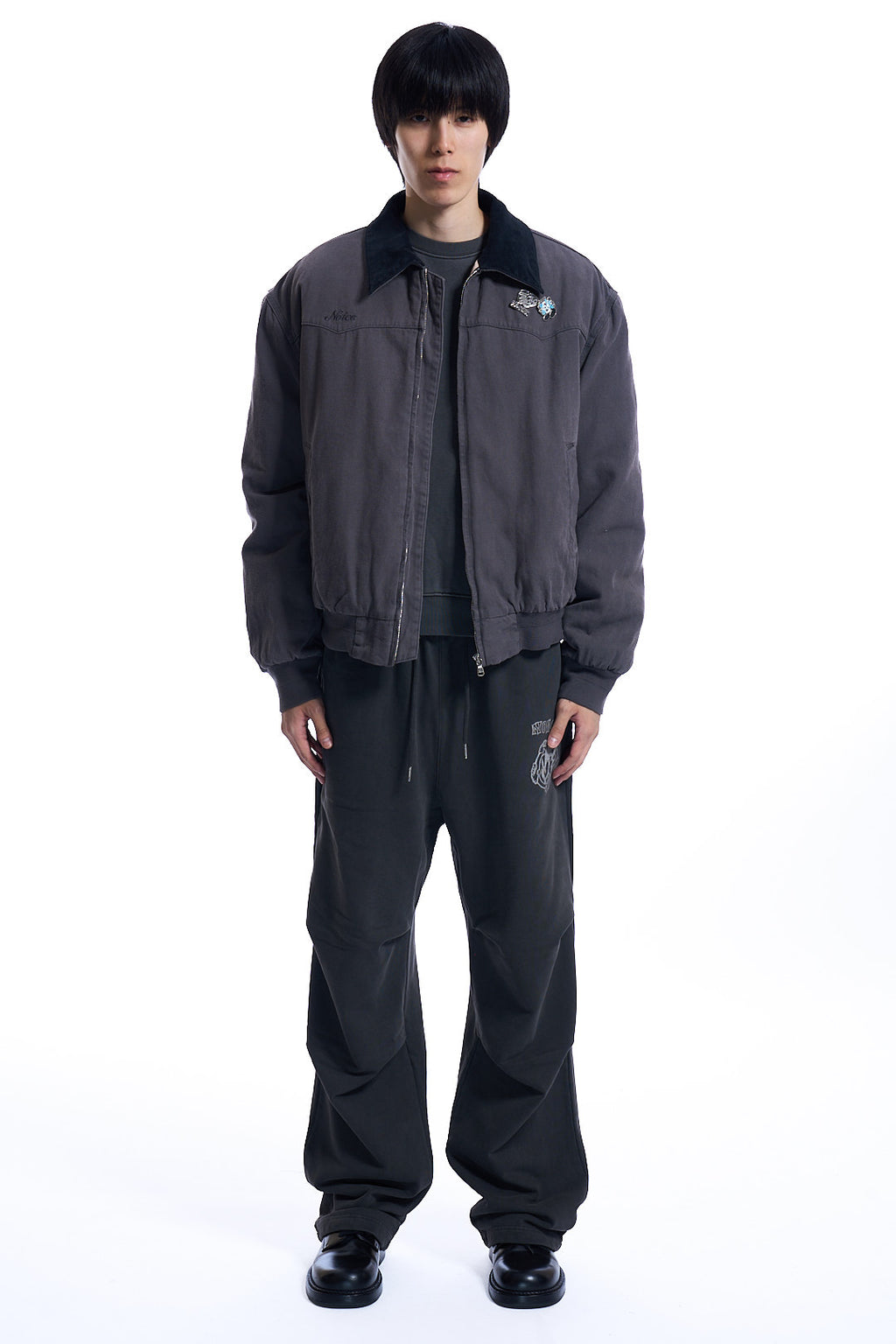 NOICE X VERDY DYED CANVAS WORK JACKET   CHARCOAL