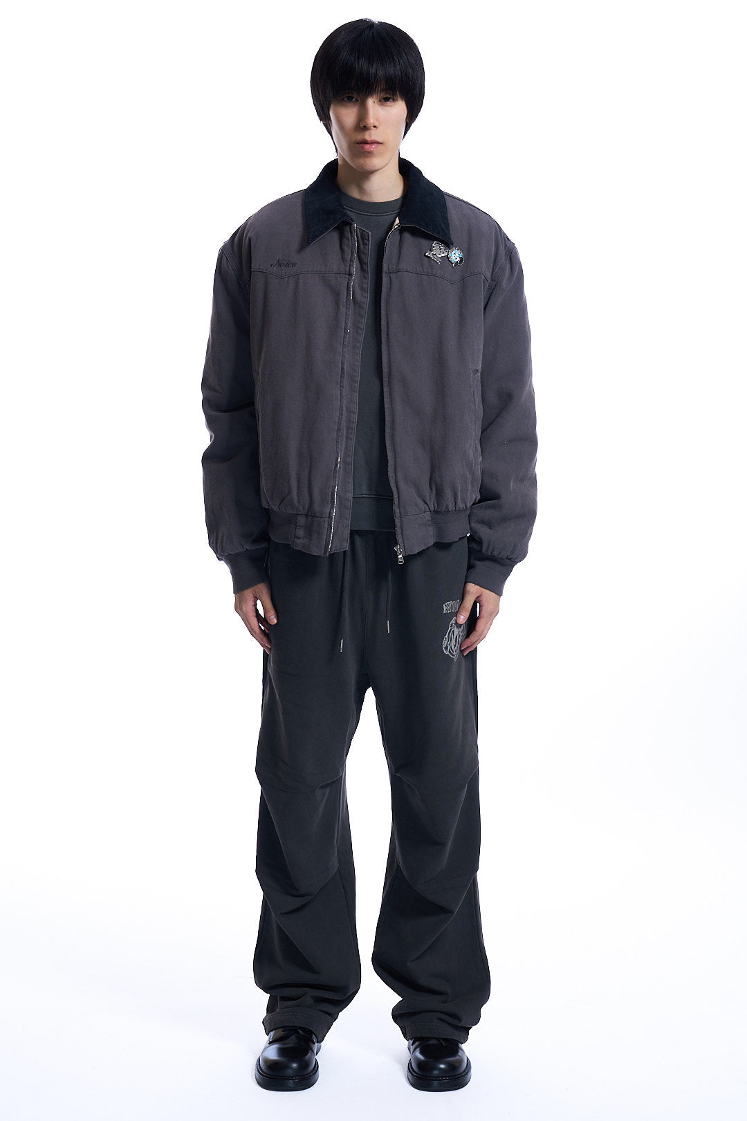 NOICE X VERDY DYED CANVAS WORK JACKET   CHARCOAL