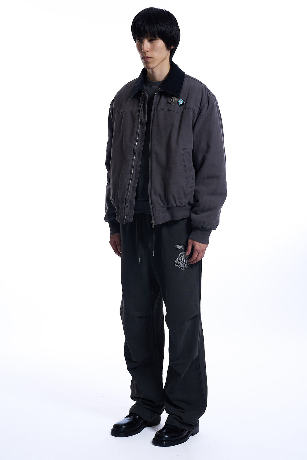 NOICE X VERDY DYED CANVAS WORK JACKET   CHARCOAL