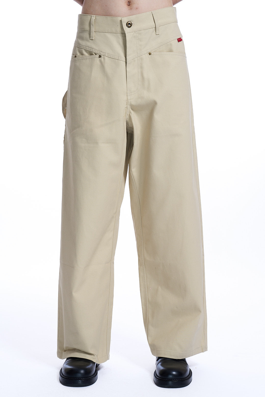 Wide leg painter pants Beige