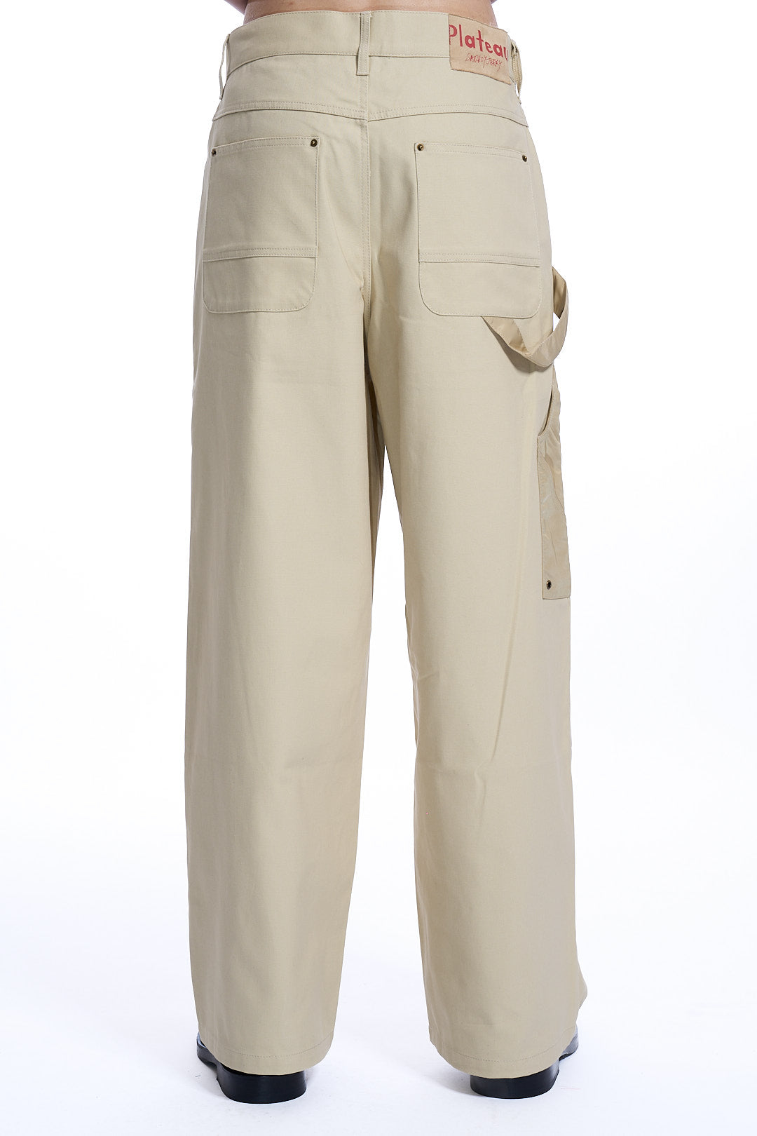 Wide leg painter pants Beige