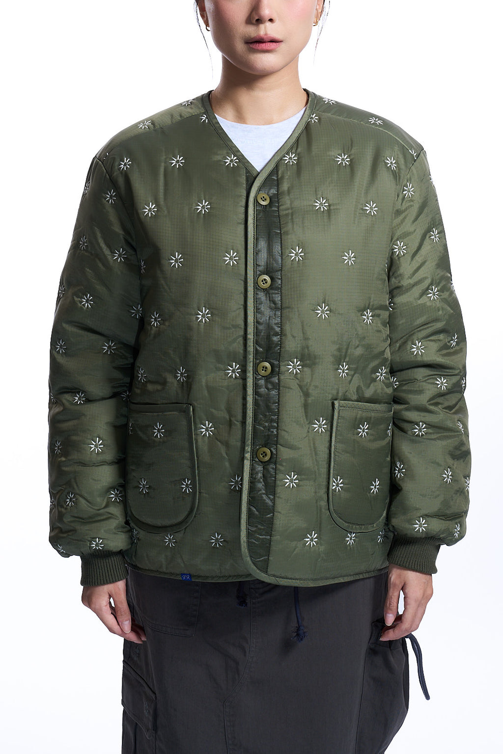 The KYOTO Quilted
Reversible Jacket KHAKI