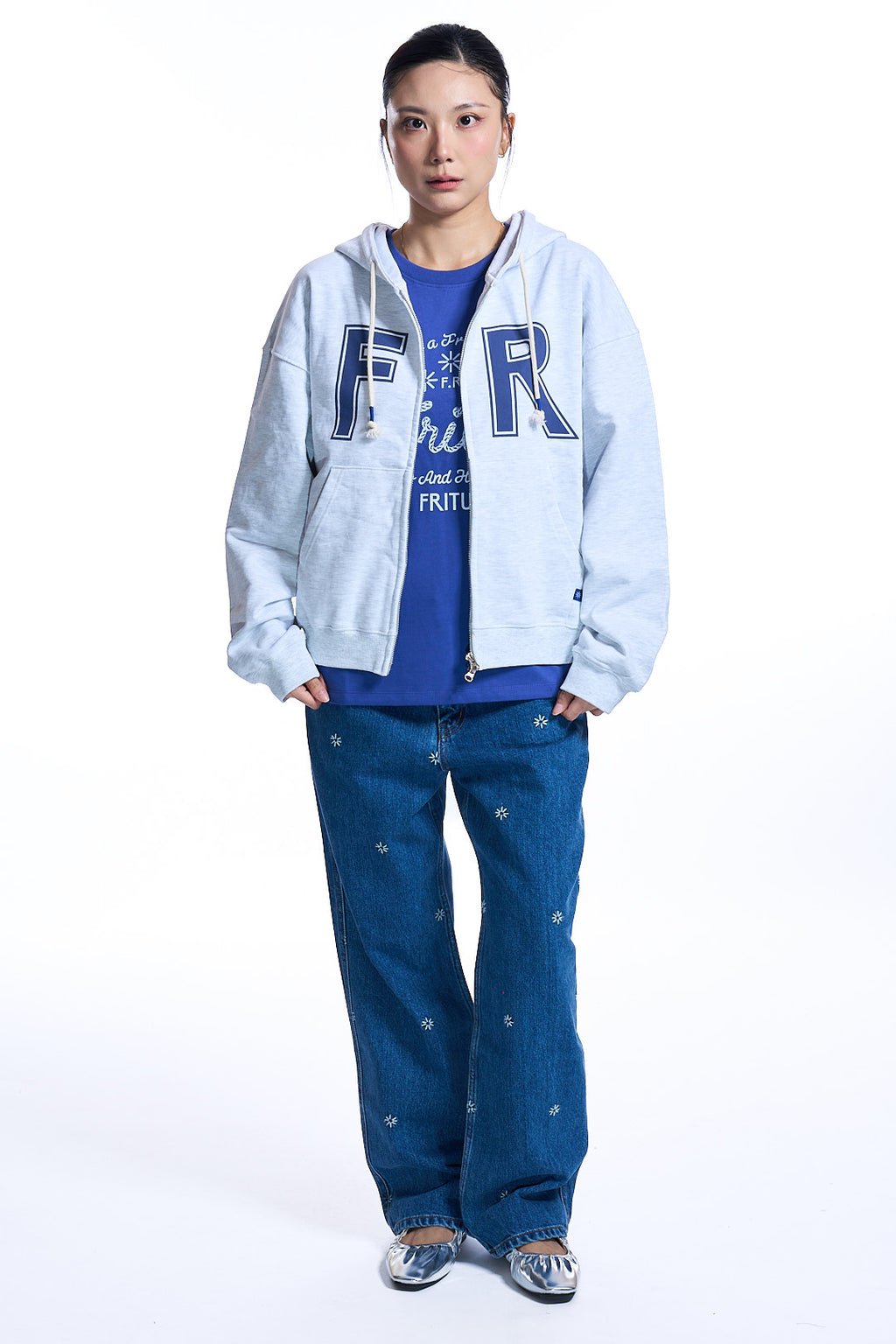 Relaxation Hoodie Zip-Up GREY