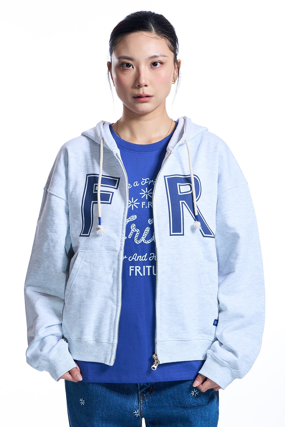 Relaxation Hoodie Zip-Up GREY