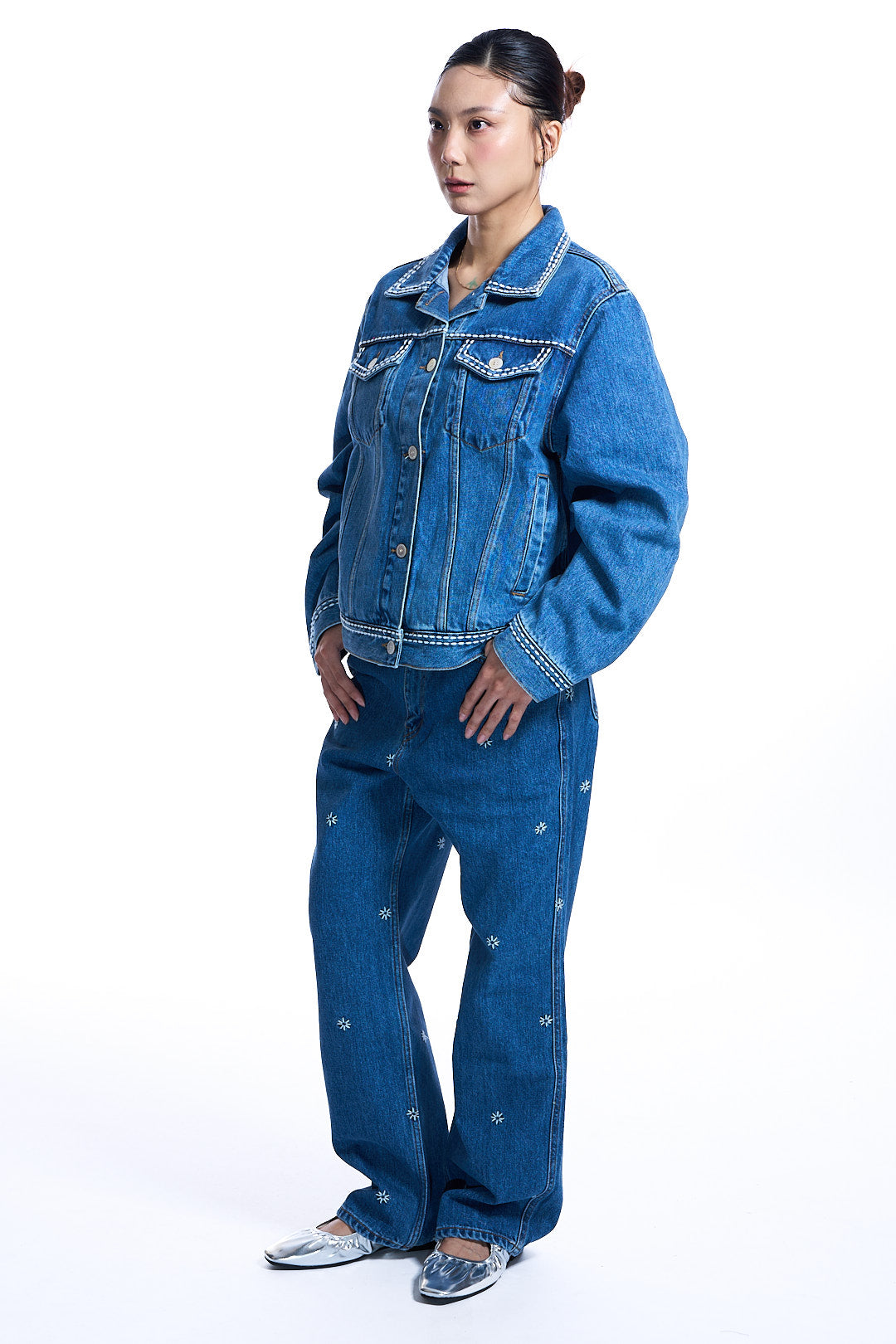 Stitch Denim Jacket BLUE