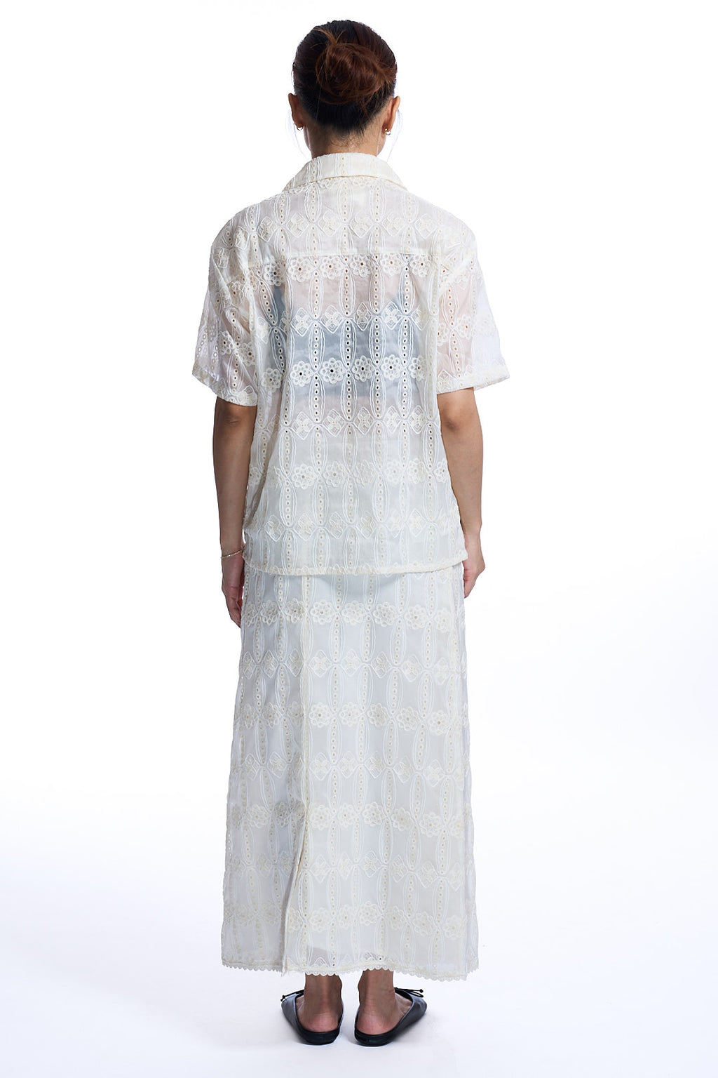Needle Tassel Maxi Skirt IVORY